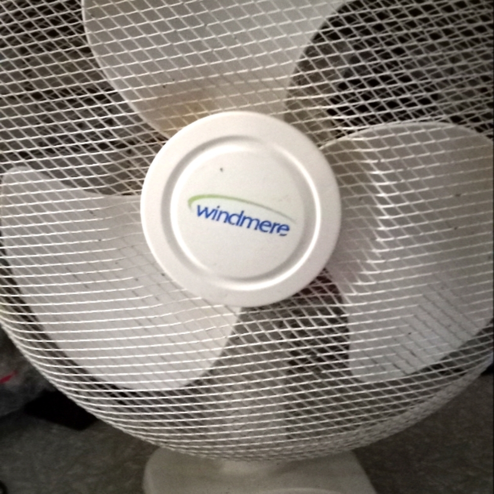 FAN BLOWS COOL AIR ROTATES